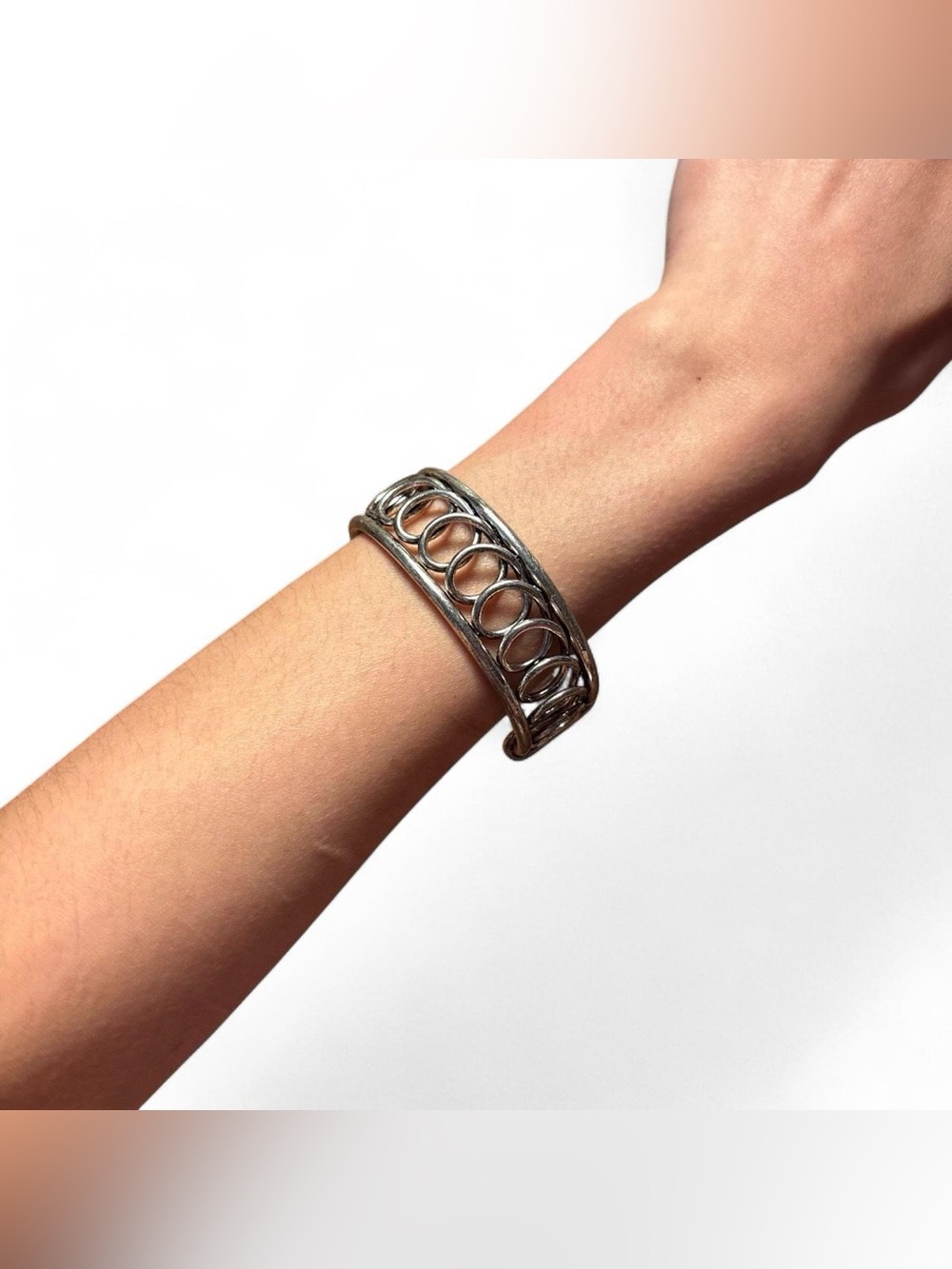 Silver Ralph Lauren Spiral Cuff Bracelet